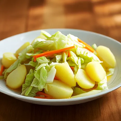 Салат из картофеля и капусты