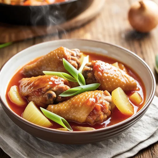 Tomato Chicken Stew with Turnips