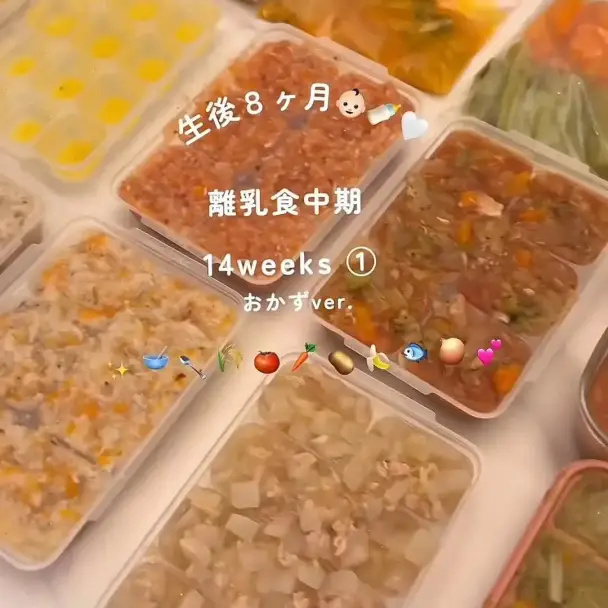 生後8ヶ月 離乳食中期 作り置きおかず