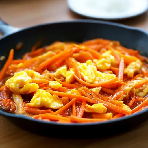 Tumis Wortel dan Telur