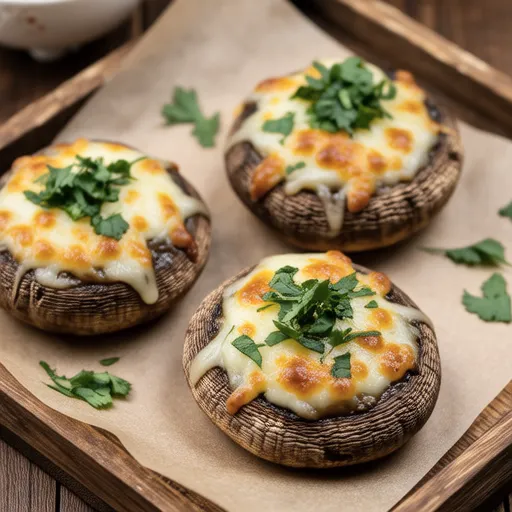 Shiitake Mushroom with Shiso and Cheese Bake