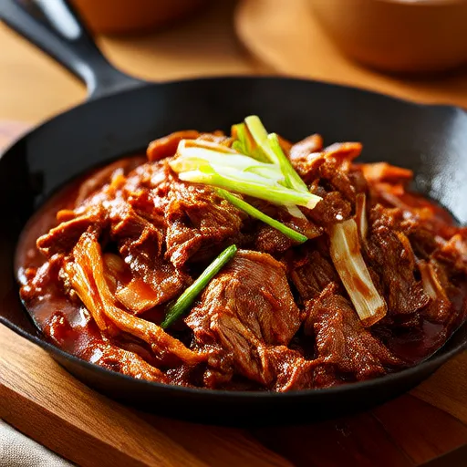 Cerdo Salteado con Salsa de Soja