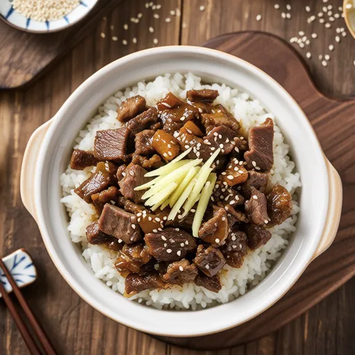 Beef and Ginger Mixed Rice