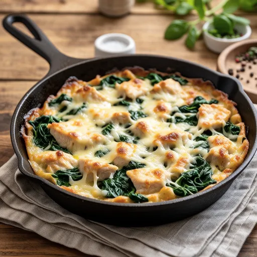 Chicken Breast and Spinach One-Pan Gratin