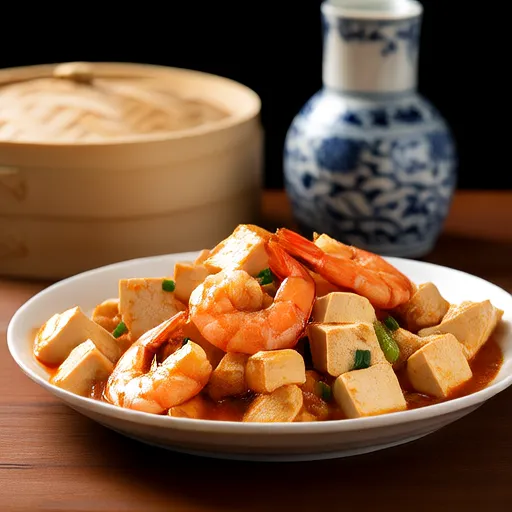 Tôm xào đậu phụ