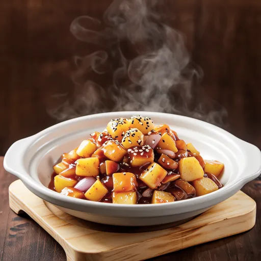 Potato and Spam Stir-fry