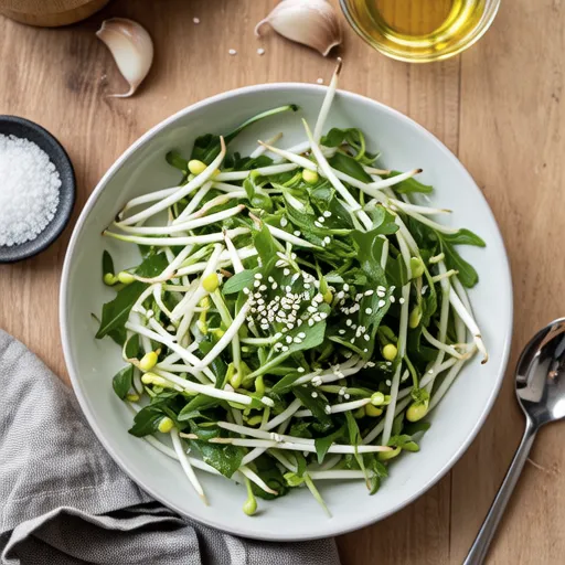 Easy Bean Sprout & Water Parsley Salad