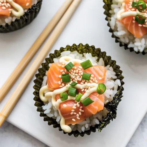 Salmon Seaweed Cups