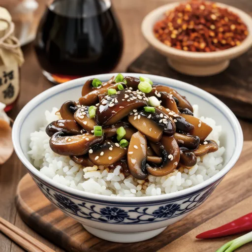 Spicy Mushroom Rice Bowl