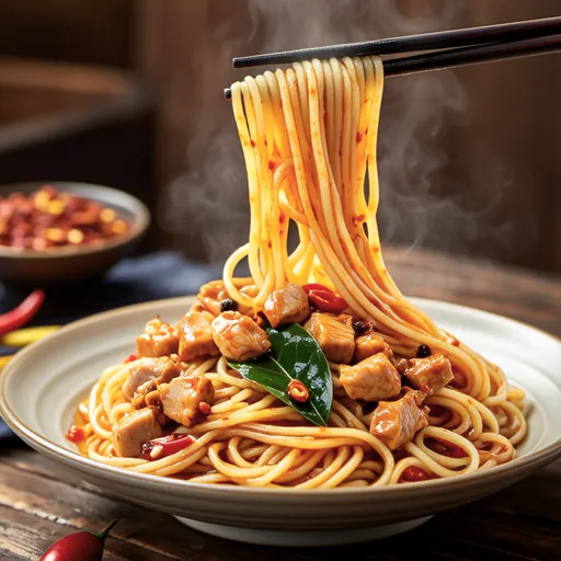 Spicy Chicken Somen Noodles