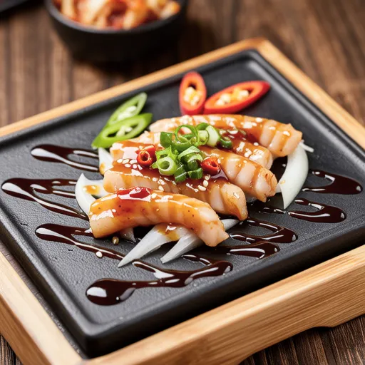 Katsuo Tataki with Spicy Korean Sauce