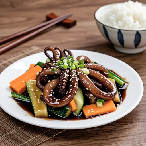 Soy Sauce Stir-fried Squid