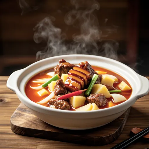Spicy Braised Pork with Vegetables