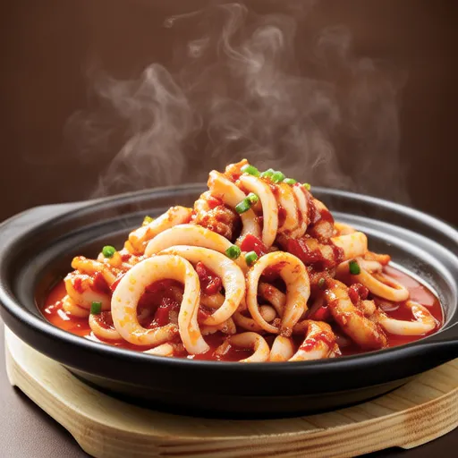 Spicy Stir-fried Squid with Rich Sauce