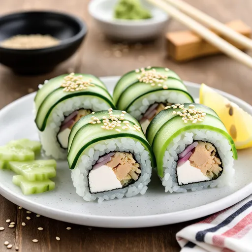 Tuna Cucumber Roll Sushi