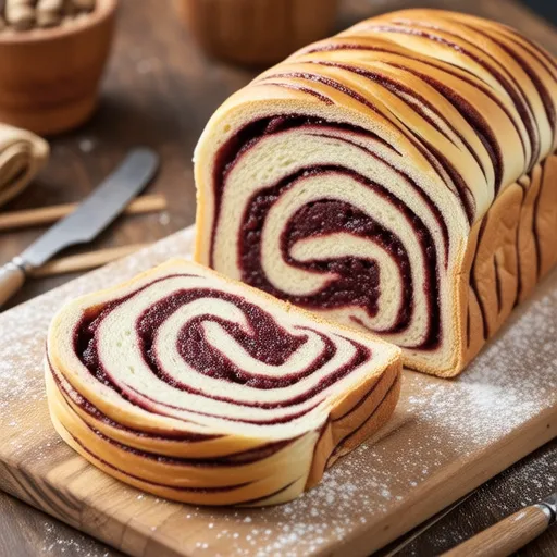 Sweet Red Bean Bread with Tiger Pattern