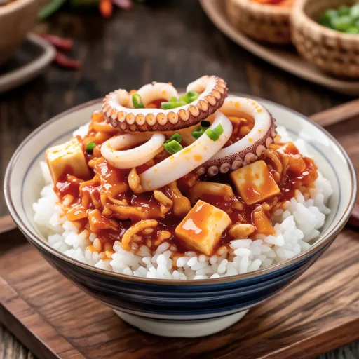Spicy Squid Rice Bowl