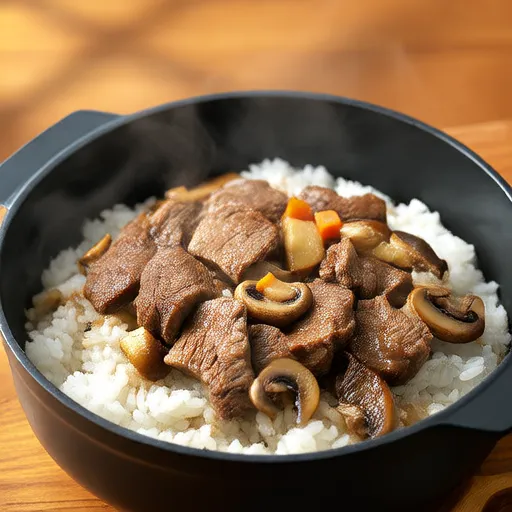 Beef and Mushroom Rice