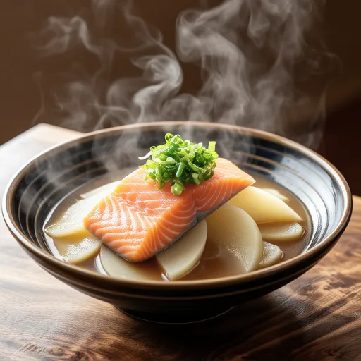 Simmered Salmon and Daikon Radish