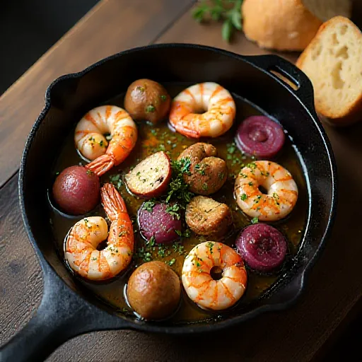 Seafood and Maitake Mushroom Ajillo