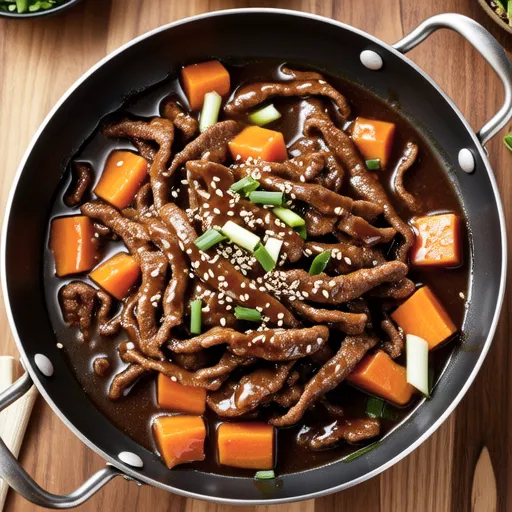 Soy Sauce Beef Rice Cake Stir-fry