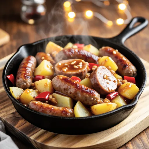 Sausage and Potato Braised Side Dish