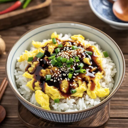 Chinese-style Egg Fried Rice with Scallion Oil and Oyster Sauce