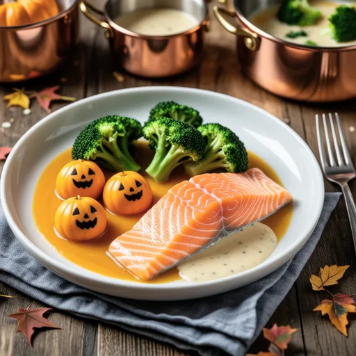 Salmon Halloween Cream Stew