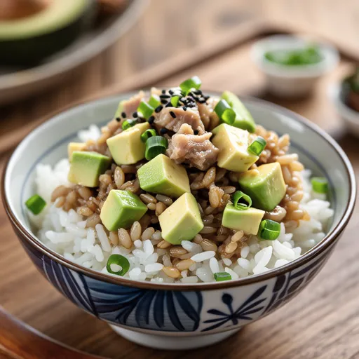 Tuna and Avocado Rice Bowl