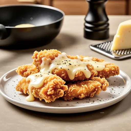 Chicken Tender Cheese Crisps