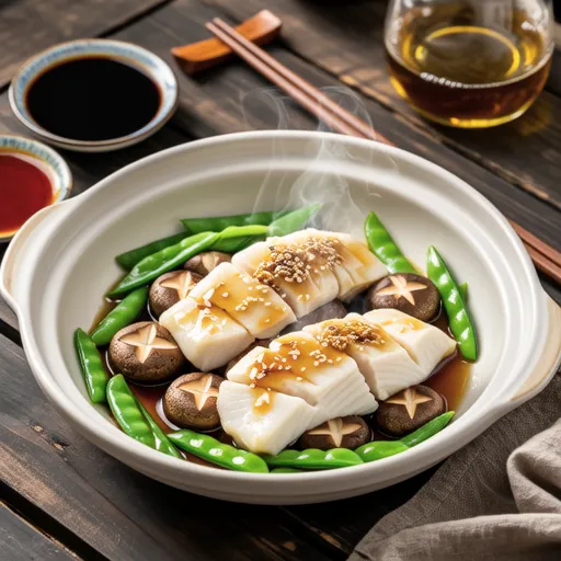 Steamed Swordfish with Chinese Flavors