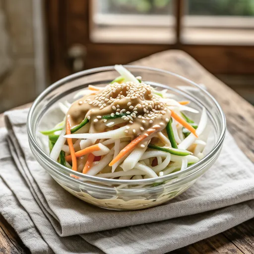 Daikon and Hijiki Sesame Mayo Salad