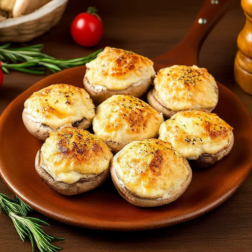 Nấm nhồi phô mai