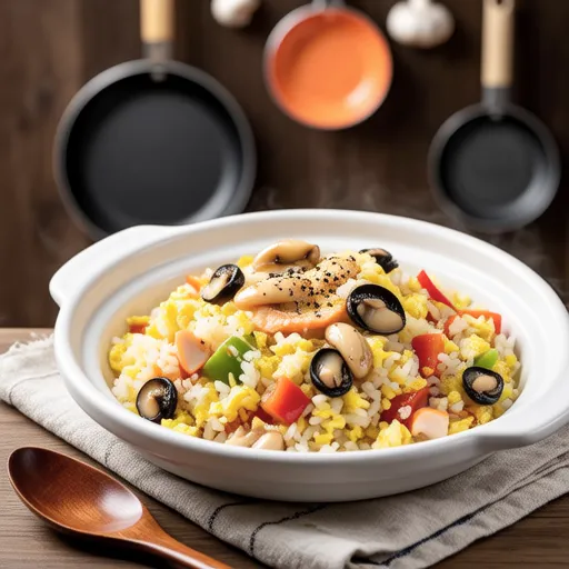 Pepper and Baby Sardine Fried Rice