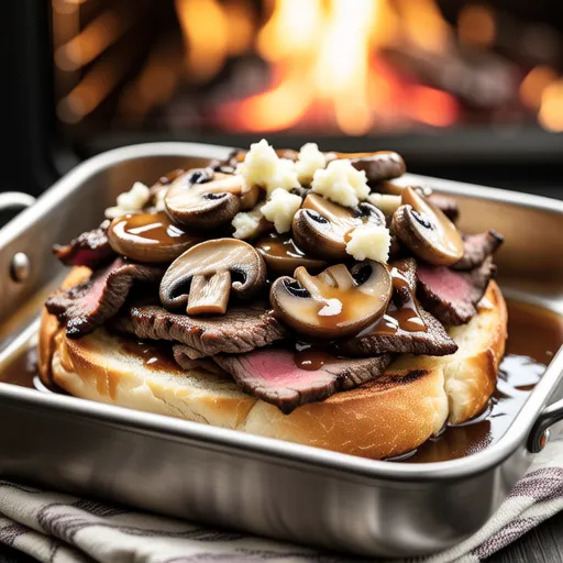 Beef Stroganoff Bread Gratin