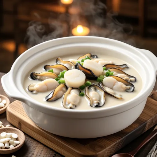 Scallops and King Oyster Mushroom Curry Stew