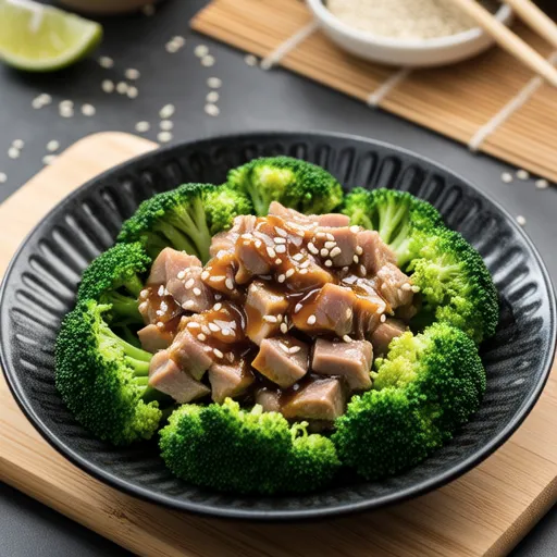 Tuna and Broccoli with Wasabi Mayo
