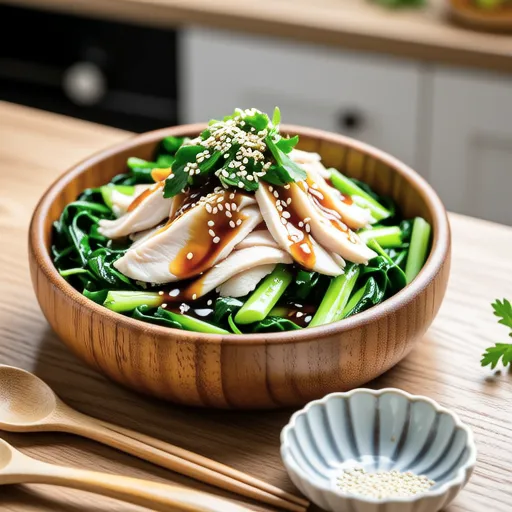 Spring Chrysanthemum and Salad Chicken Chinese Mix