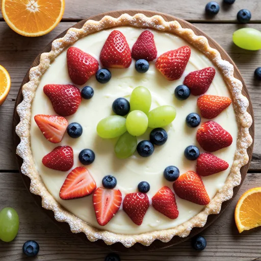 Green Grape & Strawberry Tart