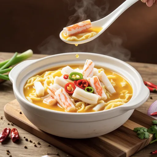 Crab Stick Egg Soup
