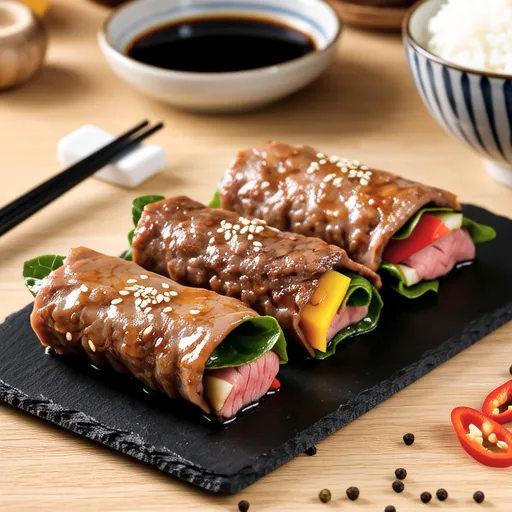 Beef Rolls (Guest Invitation Menu, Birthday Table)