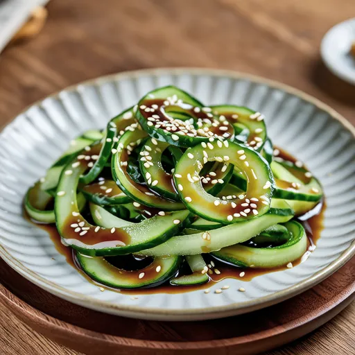 Cucumber and Wakame Sesame Vinegar Salad