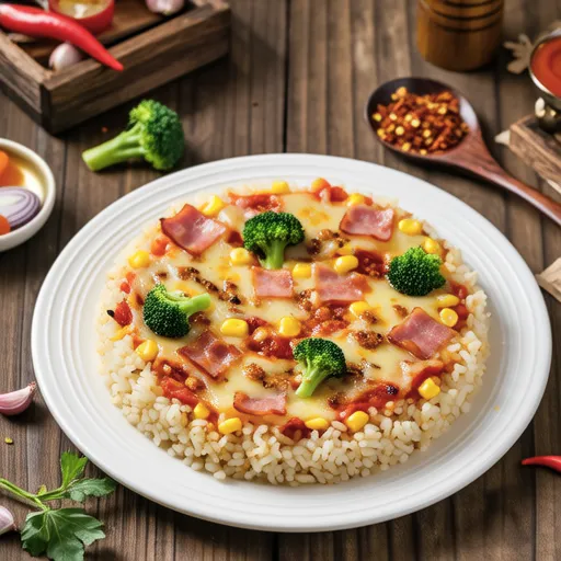 Rice Pizza with Air Fryer
