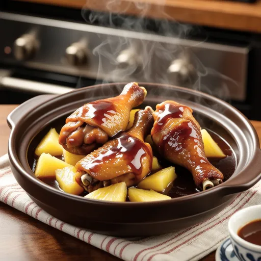 Chicken Simmered with Pineapple