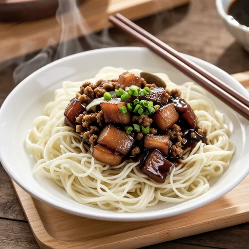 Stir-fried Glass Noodles with Minced Pork and Oyster Sauce