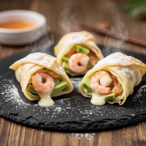 Shrimp and Avocado Wrapped Bake
