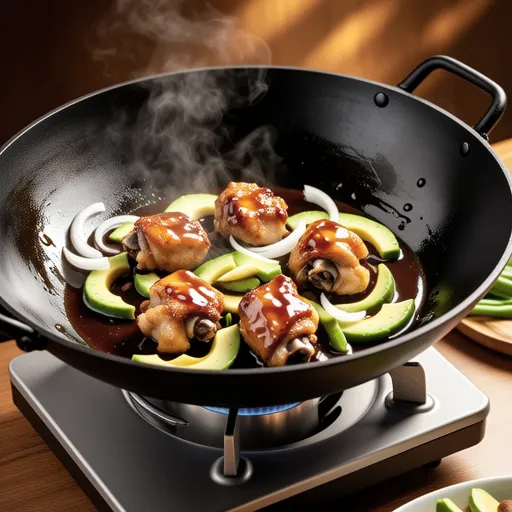 Spicy Stir-fried Chicken Tenderloin and Avocado