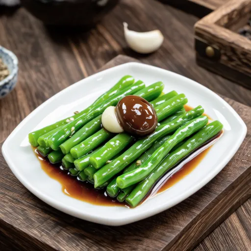 Green Beans with Ume and Garlic Dressing