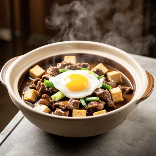 Microwave Sukiyaki-style Dish