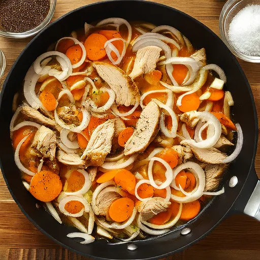 Sauté de poulet et légumes